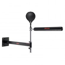 VEVOR Wall Mount Boxing Spinning Bar, Spinning Bar με Punching Ball, Ρυθμιζόμενο Boxing Speed ​​Trainer, Reflex Boxing Bar με γάντια, Boxing Training Equipment for Kickboxing, MMA, Fitness