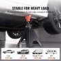 VEVOR Jack Stands, 6 Ton (5,897.5 kg) Capacity Car Jack Stands Double Locking, 36.1 - 58.4 cm Adjustable Height, for lifting SUV, Pickup Truck, Car and UTV/ATV, Red, 1 Pair