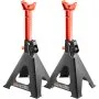 VEVOR Jack Stands, 6 Ton (5,897.5 kg) Capacity Car Jack Stands Double Locking, 36.1 - 58.4 cm Adjustable Height, for lifting SUV, Pickup Truck, Car and UTV/ATV, Red, 1 Pair
