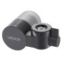 VEVOR Faucet Mount Water Filter, Horizontal Water Purifier for Sink Tap, Carbon Fiber Filter, Removes Chlorine Lead with 3 Filters, Fits Most Kitchen or Bathroom Faucets, Gray