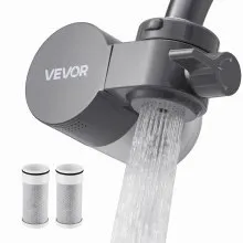 Faucet Mount Water Filters Sink Water Purifier for Kitchen Gray Horizontal