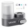 Filtro de agua VEVOR para grifo, purificador de agua vertical para grifo de fregadero, filtros de fibra de carbono, elimina el cloro y el plomo con 1 filtro, compatible con la mayoría de grifos de cocina o baño, gris