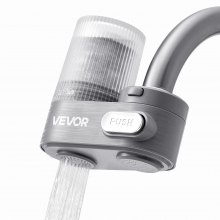 Faucet Mount Water Filter Sink Water Purifier for Kitchen Vertical Gray