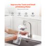 Faucet Mount Water Filters Sink Water Purifier for Kitchen White Horizontal