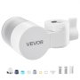 Filtro de agua VEVOR para grifo, purificador de agua horizontal para grifo de fregadero, filtro de fibra de carbono, elimina cloro y plomo con 3 filtros, compatible con la mayoría de grifos de cocina o baño, color blanco