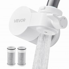Faucet Mount Water Filters Sink Water Purifier for Kitchen White Horizontal