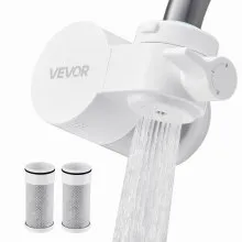 Faucet Mount Water Filters Sink Water Purifier for Kitchen White Horizontal