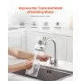 Faucet Mount Water Filters Sink Water Purifier for Kitchen White Vertical