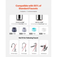 Faucet Mount Water Filters Sink Water Purifier for Kitchen White Vertical