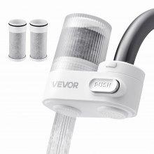 Faucet Mount Water Filters Sink Water Purifier for Kitchen White Vertical