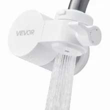 Faucet Mount Water Filter Sink Water Purifier for Kitchen Horizontal White