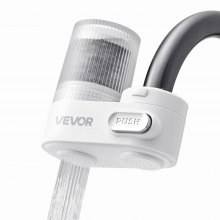 Faucet Mount Water Filter Sink Water Purifier for Kitchen Vertical White