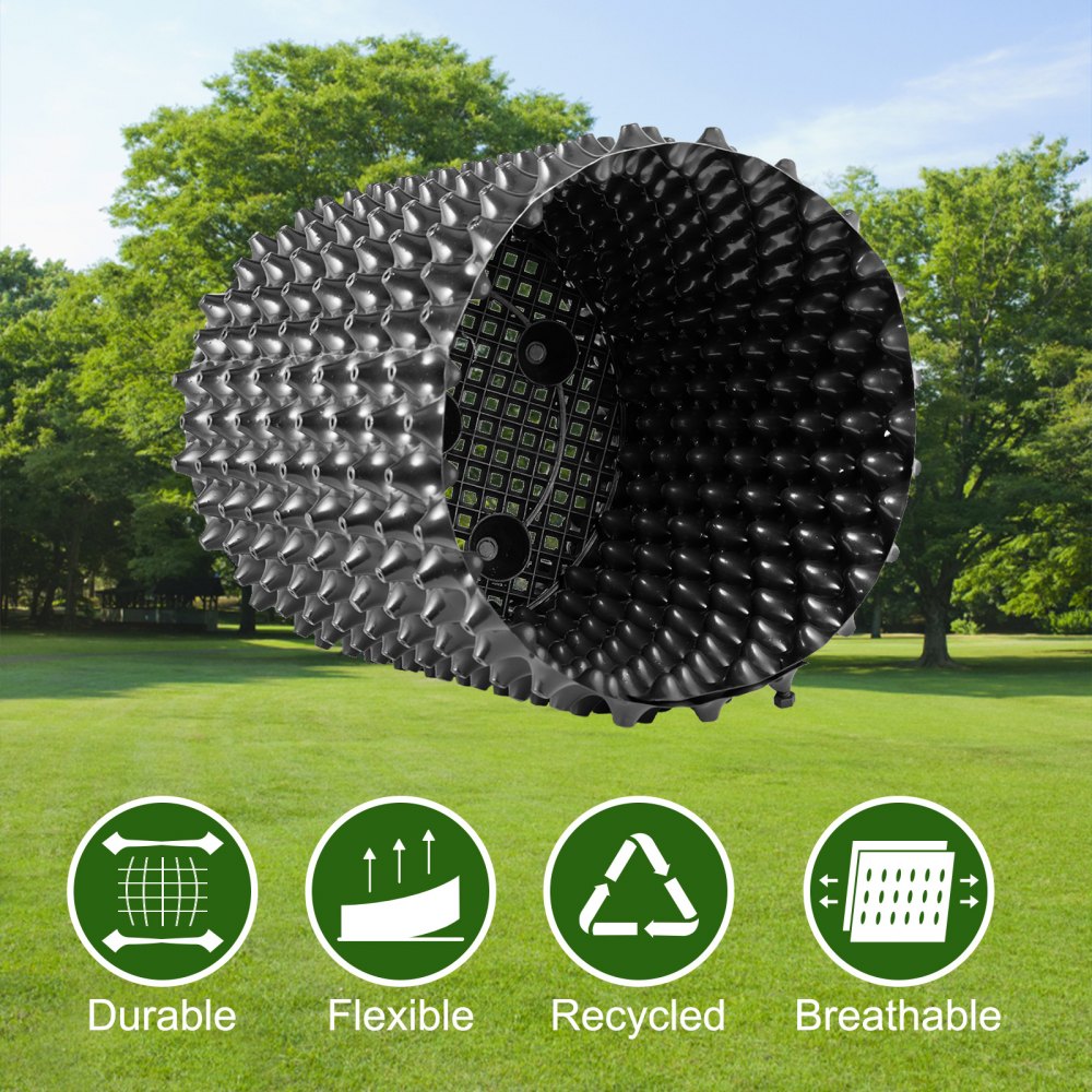 VEVOR 20 macetas de poda de raíces de aire, maceta de propagación de jardín de 14 galones, maceta equivalente negra, contenedor de poda de aire reciclado, macetas de raíces de aire, entrenador de raíces de plantas, con tornillos de base y maceta de tela no tejida