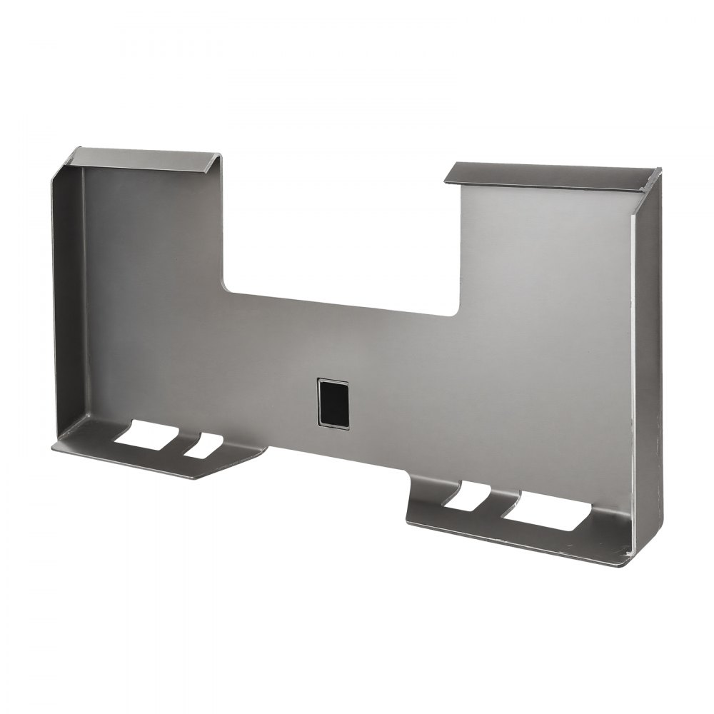 VEVOR Skid Steer Attachment Plate, 1/4" Thick Skid Steer Mount Plate with 2.28" Hitch Receiver, 3000 LBS Quick Attachment Loader Plates, Compatible with Deere, Kubota, Bobcat, Mahindra Steer, Tractor