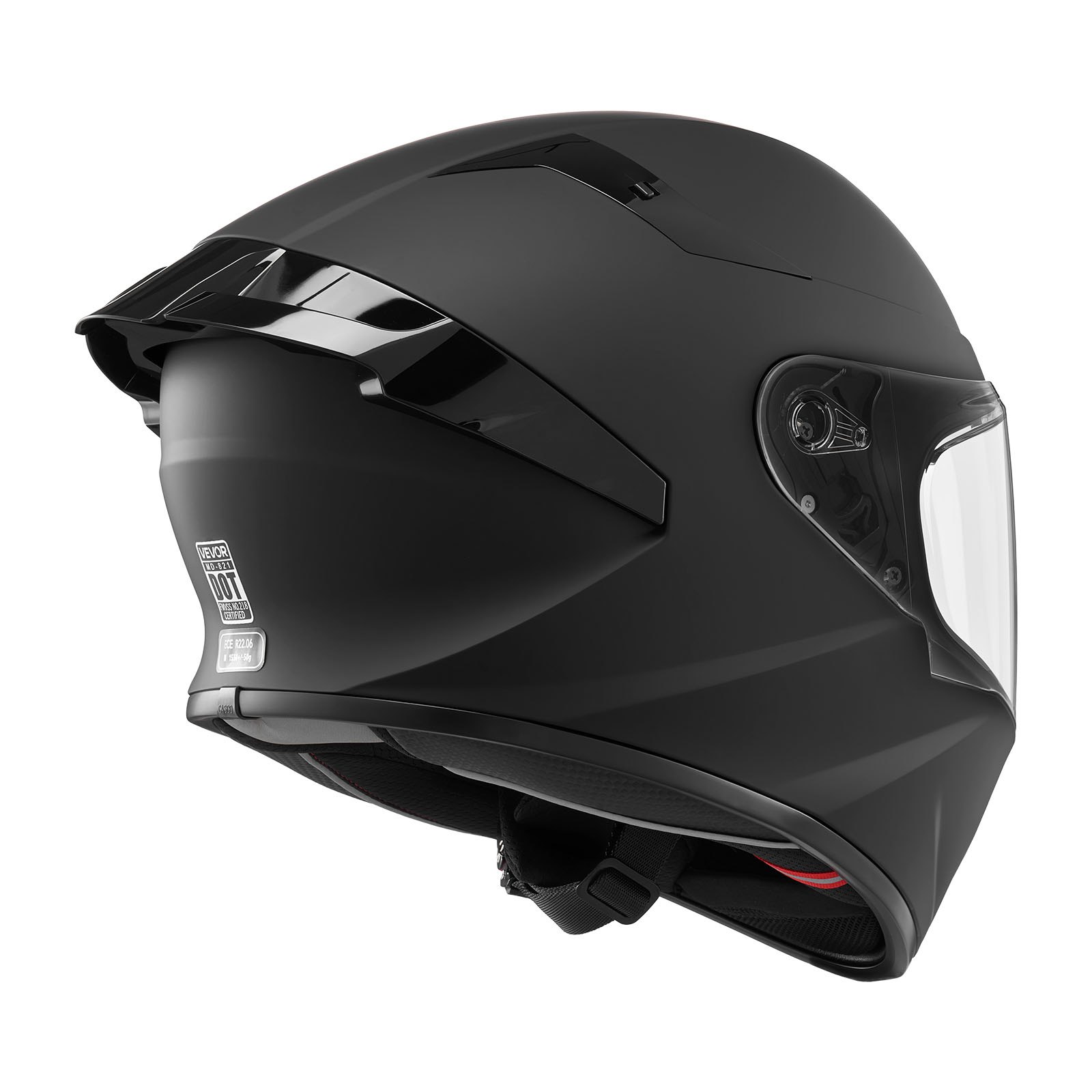 VEVOR Full Face Motorcycle Helmets, Adult Motocross Dirt Bike Helmet with Clear Visor, Lightweight Comfortable Motorcycle Street Bike Helmet for Men and Women - DOT & ECE Approved (XL Size)