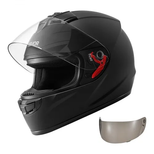 comfortable helmet motorcycle VEVOR Helmet, Full Face, Adult Motocross Dirt Bike with Tinted and Clear Dual Visor, Motorbike Racing Street with Detachable Liner for Men & Women, DOT Approved, (Matte Black, M) Bluetooth speaker pockets and eyeglass A Comfortable Helmet For Long