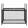 VEVOR Rolling Sports Ball Storage Cart, Lockable Basketball Cage with Double Lids, Sport Equipment Holder Organizer for Indoor Outdoor, Steel Storage Rack for Garages, Playgroup, Gym and Schools