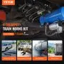 VEVOR Train Horns Kit, 4 Trumpet Air Horn Kit, 150dB Train Horns for Pickup Trucks, 12V 120 psi Air Compressor 1.6 Gal/6 L Tank with Gauge for Any 12V Vehicle Car Truck Train Van Boat