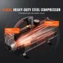 VEVOR Train Horns Kit, 4 Trumpet Air Horn Kit, 150dB Train Horns for Pickup Trucks, 12V 120 psi Air Compressor 0.8 Gal/3 L Tank with Gauge for Any 12V Vehicle Car Truck Train Van Boat
