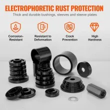 VEVOR Wheel Bearing Press Kit, for Front Wheel Drive Bearing Removal & Installation, 24pc Wheel Bearing Puller Tool Set with Sliding Screws Universal Bushings Sleeves Storage Case
