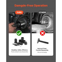 VEVOR Wheel Bearing Press Kit, 23 PCS FWD Bearing Puller Tools, for Front Wheel Drive Bearing Removal and Installation, Wheel Bearing Tool with Sliding Screw, Bushings, Sleeve Plates, Storage Case