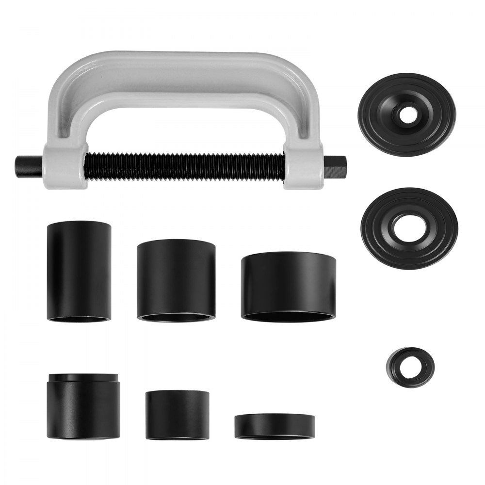 VEVOR 24 PCS Ball Joint Press Kit, U Joint Removal Tool Kit 4WD Adapters, Works on Most 2WD and 4WD Cars & Light Trucks, 45# Steel Brake Anchor Pins Press and Removal Tools w/ Case