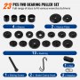 VEVOR FWD Front Wheel Drive Bearing Adapters Puller, 23 PCS, 45# Steel Press Replacement Installer Removal Tools Kit, Wheel Bearing Puller Tool Works on Most FWD Cars & Light Trucks?