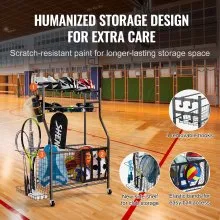 VEVOR Sports Equipment Garage Organizer Ball Storage Rack Sport Gear Toy Storage