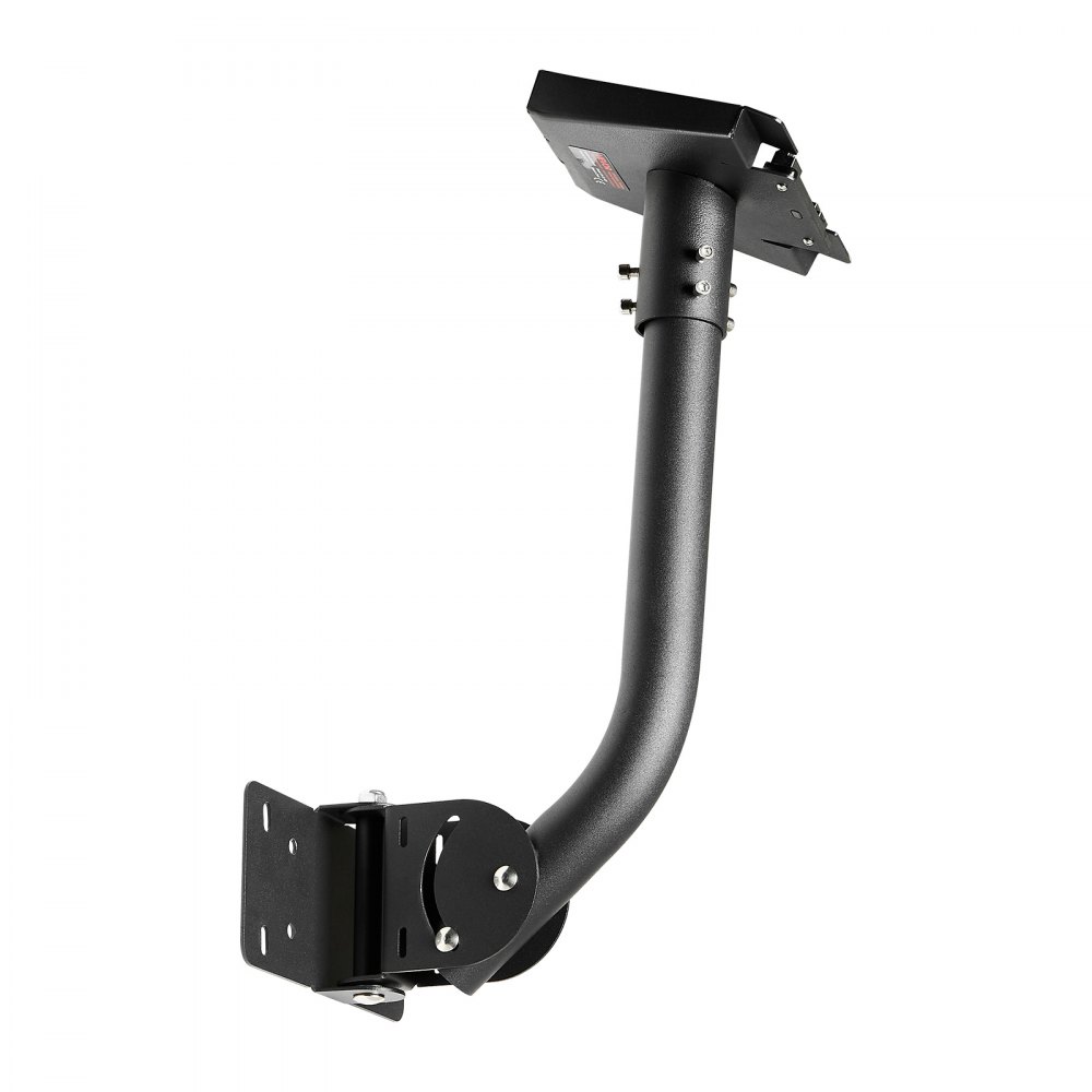 VEVOR Starlink Gen 3 Mount, Adjustable Angle Wall Mounting Standard Gen 3 Pipe Kit, Heavy-Duty Steel Long Starlink Pole Adapter, Compatible with Gen3 and V3, Easy to Assembly, Black