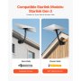 VEVOR Starlink Gen 3 Mount Adjustable Wall Mounting Standard Gen 3 Pipe Kit