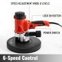 VEVOR Drywall Sander 1200W, Automatic Vacuum System Electric Drywall Sander,Variable Speed 1200-2500RPM, with a Carry Vacuum Bag,6 pcs Sanding Discs,Dust Collection System
