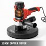 VEVOR Drywall Sander 1200W, Automatic Vacuum System Electric Drywall Sander,Variable Speed 1200-2500RPM, with a Carry Vacuum Bag,6 pcs Sanding Discs,Dust Collection System