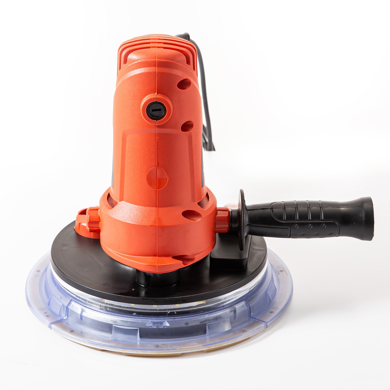 VEVOR Lijadora para paneles de yeso de 710 W, lijadora eléctrica para paneles de yeso con sistema de vacío automático y luz LED, velocidad variable 1200-2500 RPM, lijadora de mano para paneles de yeso con bolsa de vacío de transporte y 6 discos de lijado