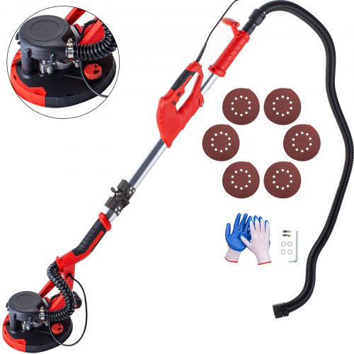 Electric Drywall Sander 750W 220V Foldable Sheetrock Sander 225mm 8.86inch