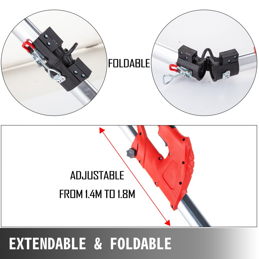 Electric Drywall Sander 750W 220V Foldable Sheetrock Sander 225mm 8.86inch