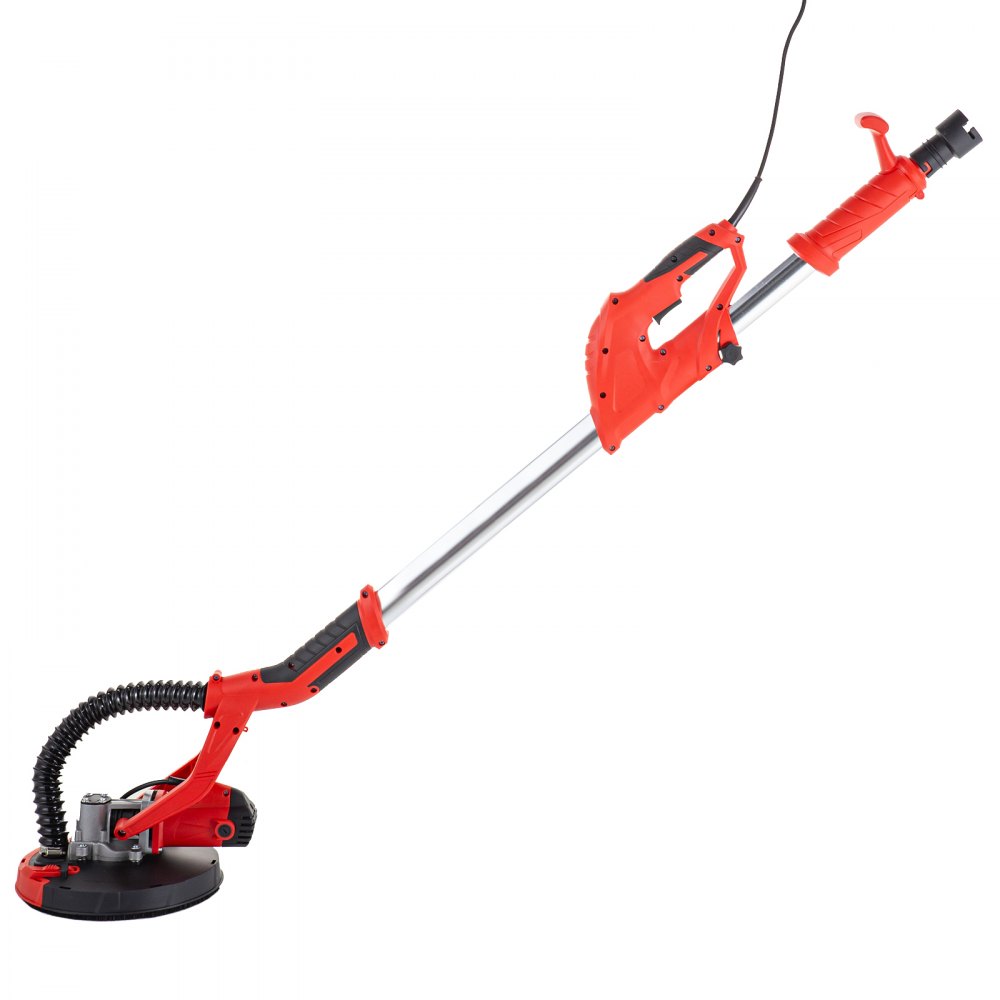Drywall Sander 850w Wall Grinding Extendable W/ Vacuum System 6 Sanding Discs