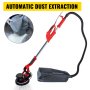 750w Electric Drywall Sander Extendable Wih Strip Light + Vacuum Bag Disc Sander