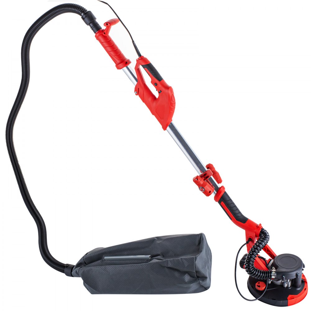 Drywall Sander 750W 225mm Extendable Handle 5 Speed w/ LED light Vacuum Bag