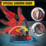 VEVOR Drywall Sander 750W, Electric Sander Variable Speed 800-1750RPM, Electric Drywall Sander Foldable Sheetrock Sander with Telescope Handle, Wall Sander with 6 Sand Pads, Durable Drywall Sanders