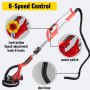 VEVOR Electric Drywall Sander 850W with LED Strip Light, Foldable Sheetrock Sander with Extendable Handle Variable Speed 800-1750RPM,Drywall Sander with 6 Sand Pads