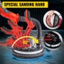 VEVOR Electric Drywall Sander 850W with LED Strip Light, Foldable Sheetrock Sander with Extendable Handle Variable Speed 800-1750RPM,Drywall Sander with 6 Sand Pads