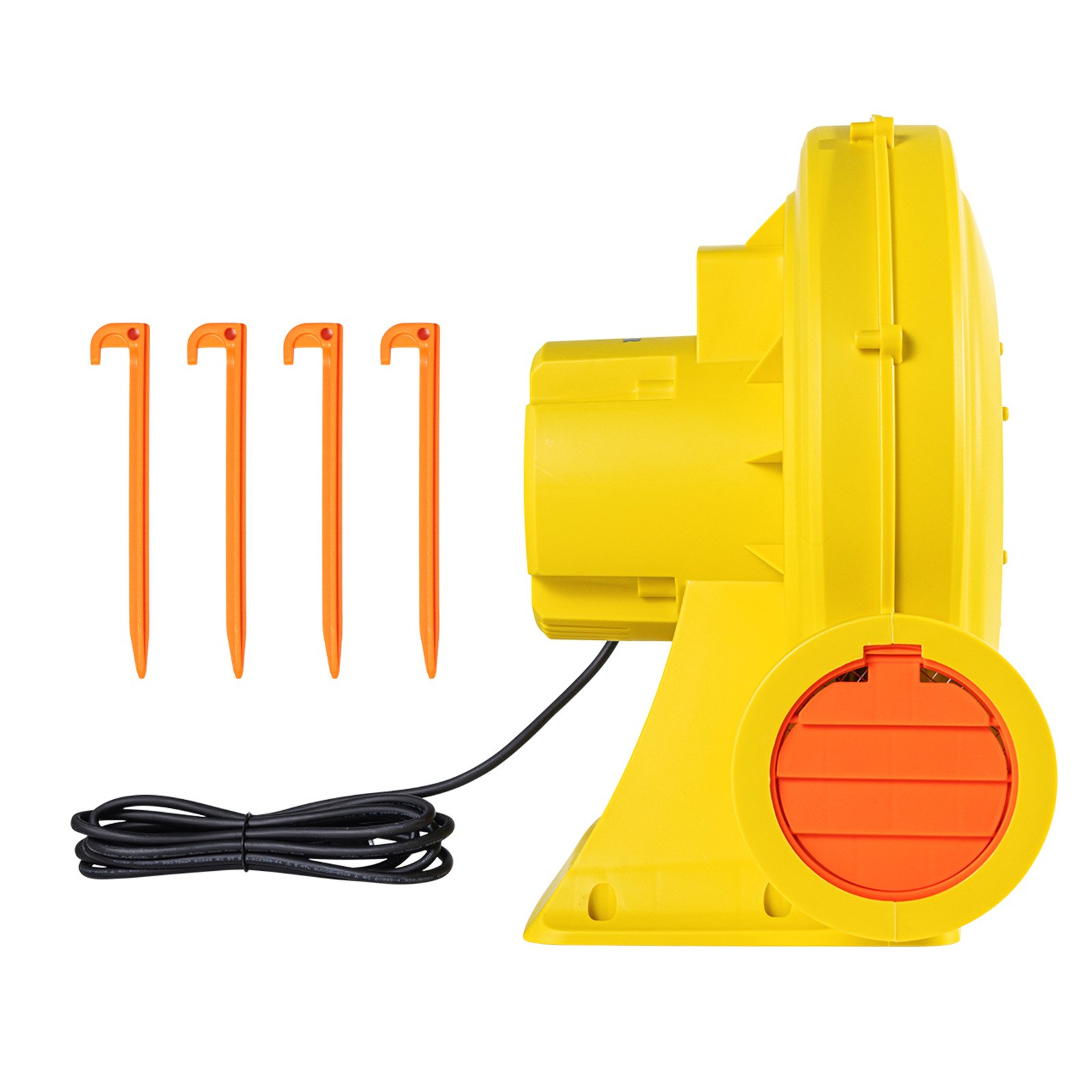 VEVOR Inflatable Blower, 870W&950W, 1.3 HP Bounce House Blower, Pump Commercial Air Blower for Inflatables, 3300RPM Bouncy Castle Electric Air Blower Fan Perfect for Bounce House, Waterslides, Yellow