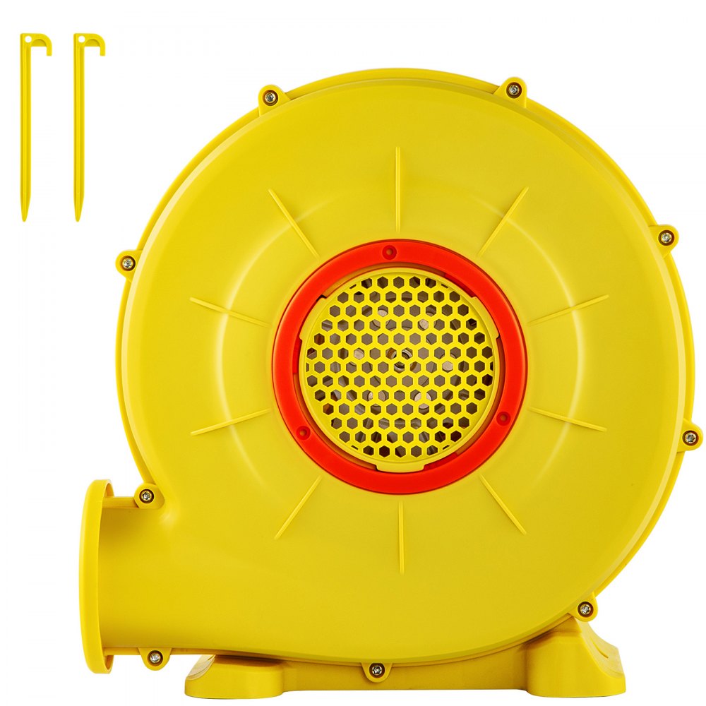 VEVOR Air Blower, 450W 0.6HP Inflatable Blower, Portable and Powerful Bounce House Blower, 1750Pa Commercial Air Blower Pump Fan, Used for Inflatable Bouncy Castle and Jump  Tested to UL Standards