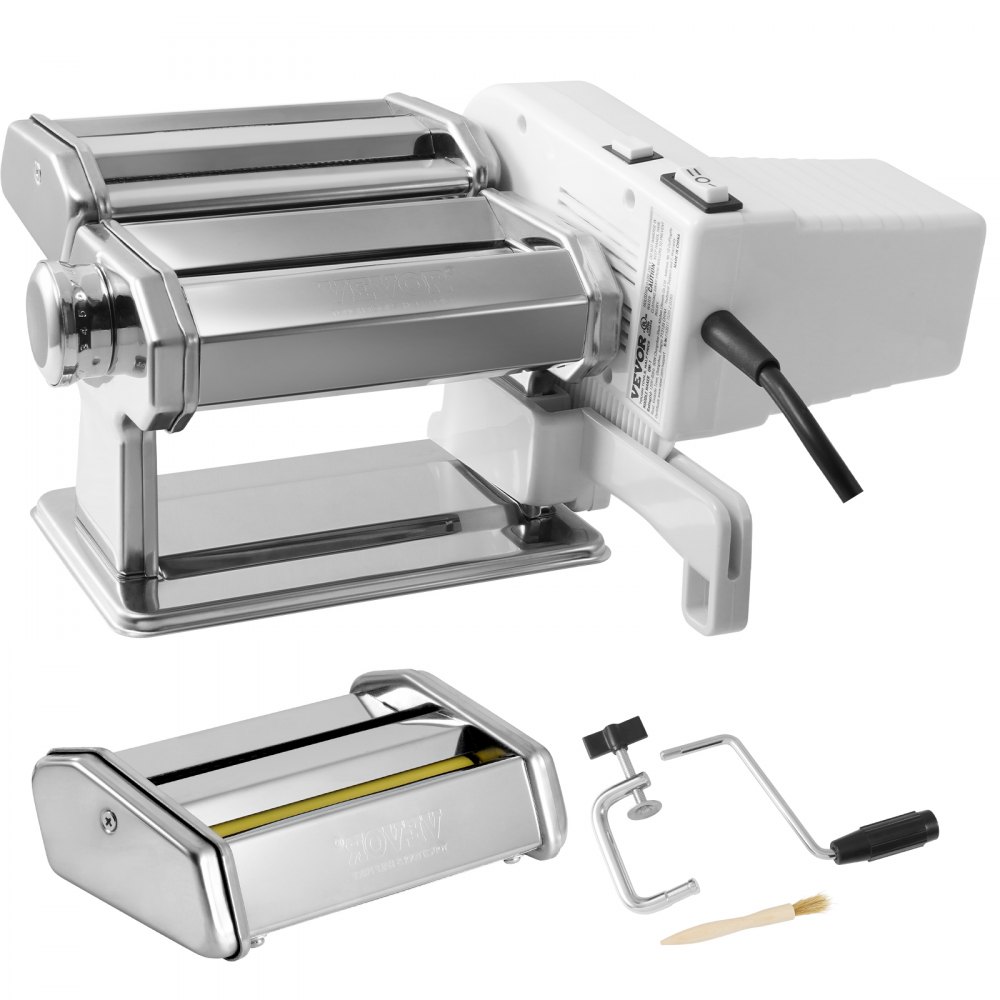 IBILI Pasta Maker Machine 170mm Wide - Heavy Duty Stainless Steel, 9  Adjustable Thickness Settings, Spaghetti, Fettuccini, Lasagna, Washable  Rollers