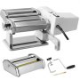 VEVOR Electric Pasta Maker Machine, 9 Adjustable Thickness Settings Noodles Maker, Stainless Steel Noodle Rollers and Cutter, Pasta Making Kitchen Tool Kit, Perfect for Spaghetti, Fettuccini, Lasagna