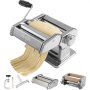 Máquina de fazer macarrão VEVOR, fabricante de macarrão com 9 configurações de espessura ajustáveis, rolos e cortador de macarrão de aço inoxidável, prensa manual manual, kit de ferramentas de cozinha para fazer macarrão, perfeito para lasanha de espaguete