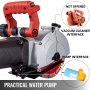 VEVOR wall chaser with practical water pump, pump interface, and vacumm cleaner interface.