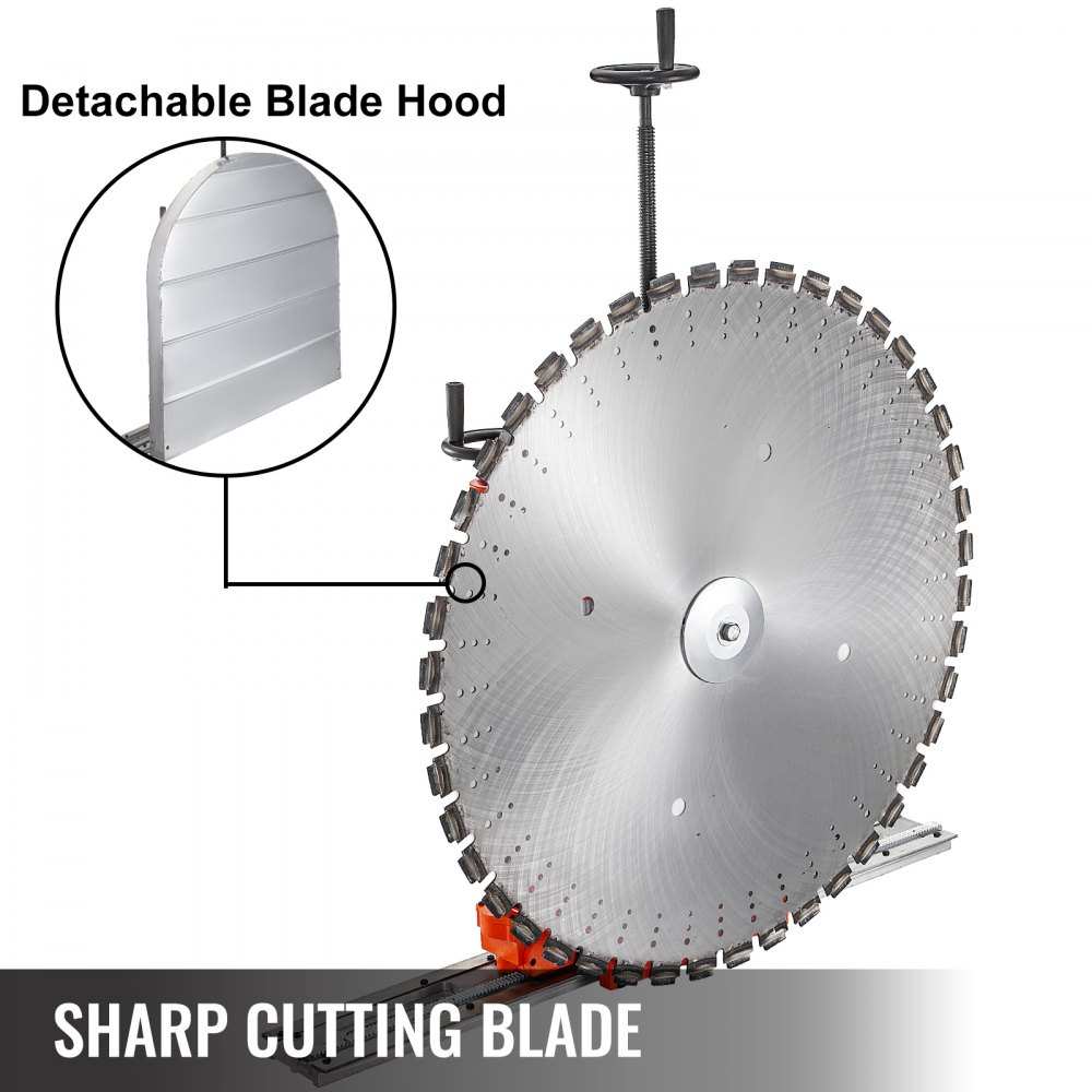 VEVOR Wall Saw Machine Electric Concrete Wall Cutter 220V 7280W Brick Wall Saw