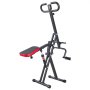 VEVOR Squat Machine, Deep Squat Rowing Machine for Home, Easy Setup & Foldable Exercise Equipment, Glute Trainer Machine with 12-Gear Adjustable Resistance, Glutes & Leg Home Workout Machine, Black