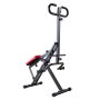 Máquina de sentadillas VEVOR, máquina de remo para sentadillas profundas en casa, fácil de instalar y plegable, entrenador de glúteos con 3 bandas de resistencia de alta resistencia, máquina de entrenamiento de glúteos y piernas en casa, color negro